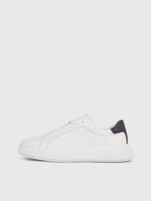 calvin klein white trainers