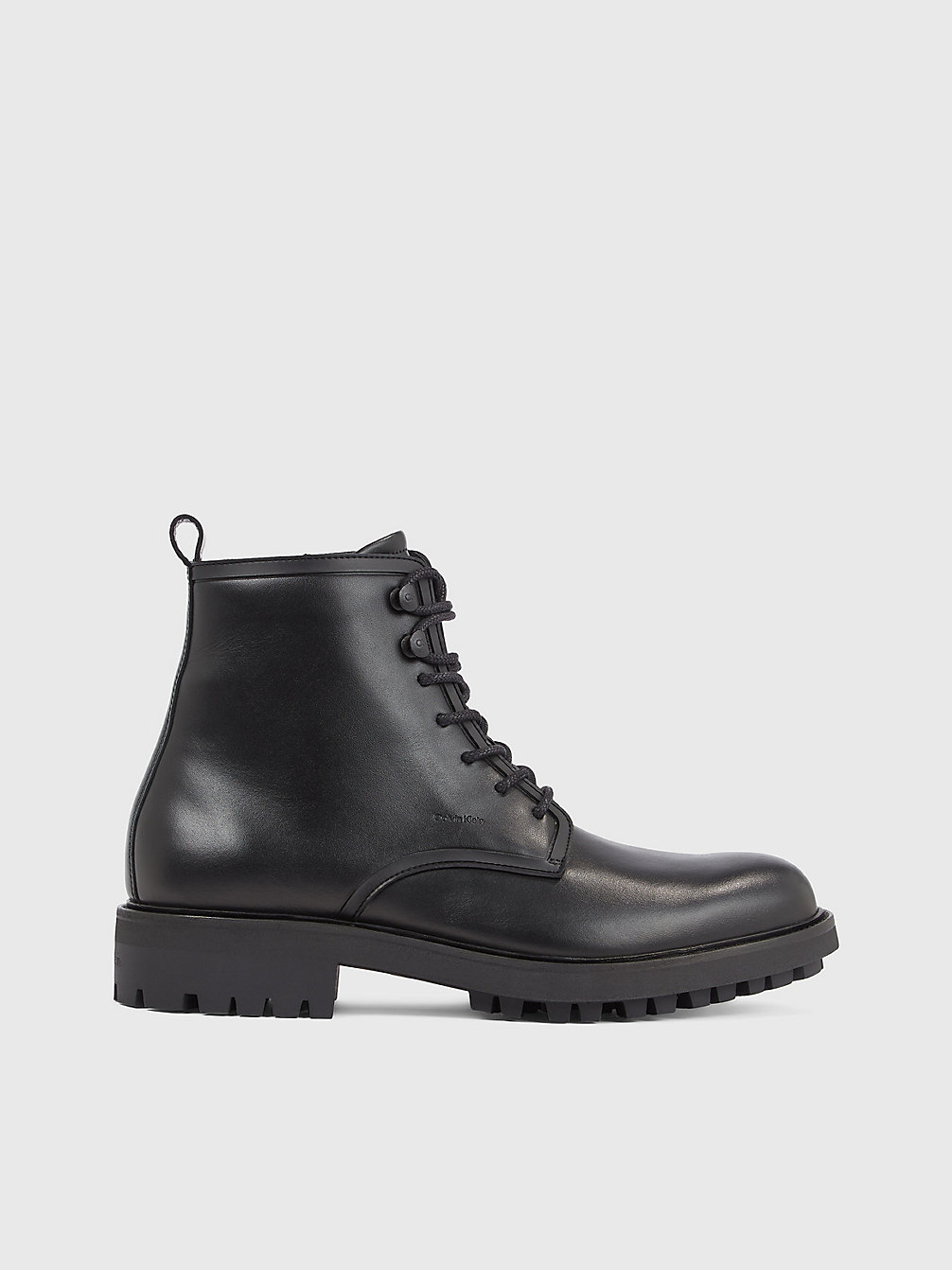 CK BLACK Leather Boots undefined Men Calvin Klein