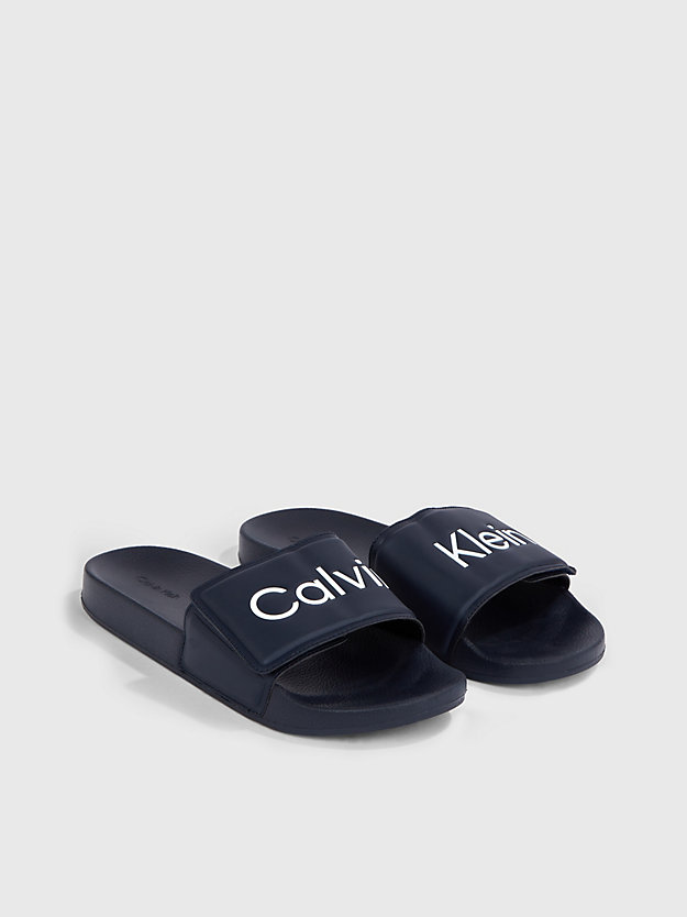 calvin navy logo sliders for men calvin klein