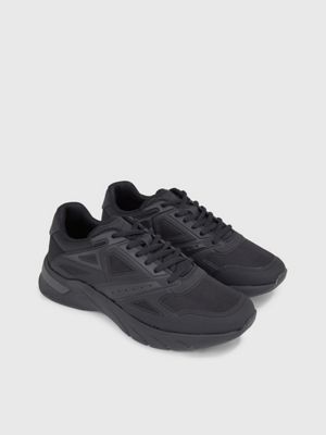 triple black cordura® trainers for men calvin klein