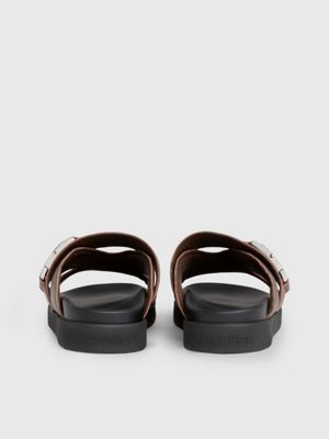 sandali in pelle chester brown da uomini calvin klein