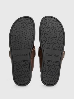 sandali in pelle chester brown da uomini calvin klein