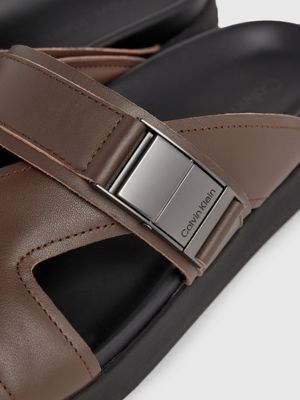 sandali in pelle chester brown da uomini calvin klein