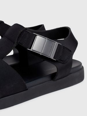 ck black neoprene sandals for men calvin klein