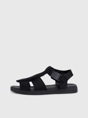 ck black neoprene sandals for men calvin klein