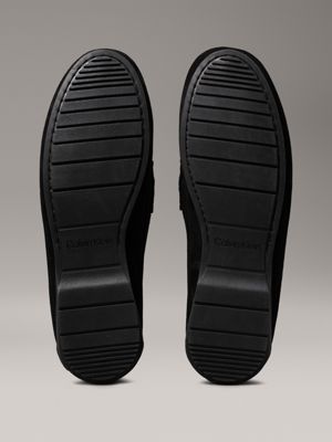 Calvin klein black suede loafers best sale