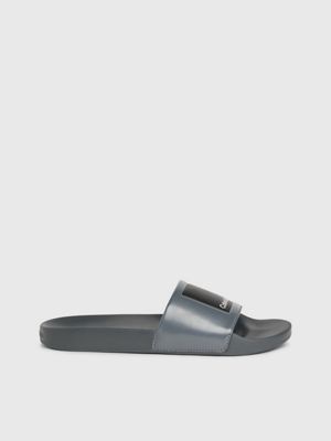 grey logo sliders for men calvin klein