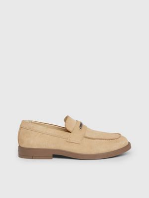 Calvin klein mens white hot sale loafers