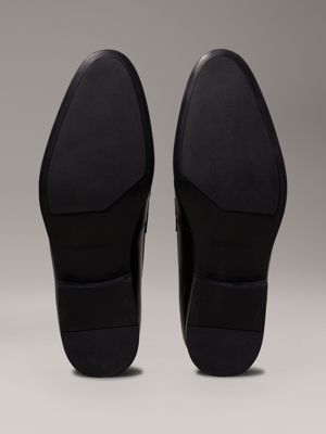 black leather loafers for men calvin klein