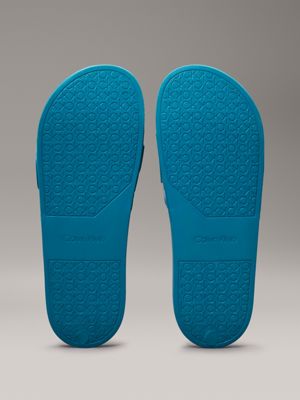 teal shadow logo sliders for men calvin klein