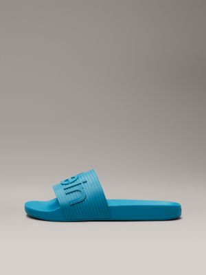 teal shadow logo sliders for men calvin klein