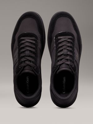 triple black trainers for men calvin klein