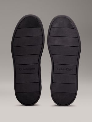 triple black trainers for men calvin klein