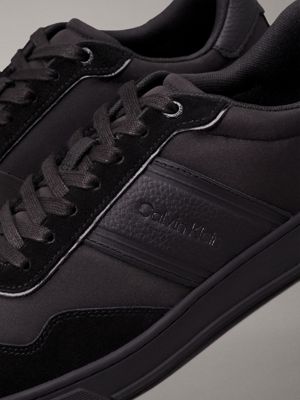 triple black trainers for men calvin klein