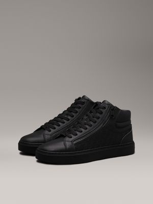 Black 'high top shoes leather hotsell