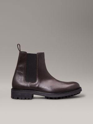 Calvin klein fenton box leather boot best sale