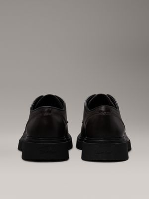 mole leather lace-up shoes for men calvin klein