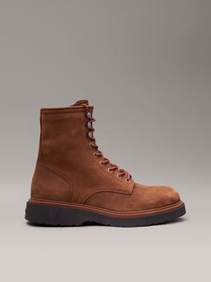 brown suede boots for men calvin klein