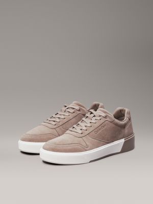 brindle suede trainers for men calvin klein