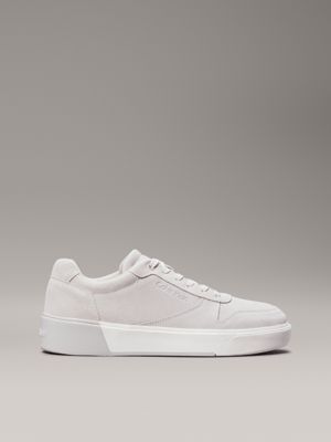 grey suede trainers for men calvin klein