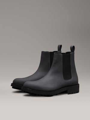 magnet leather chelsea boots for men calvin klein