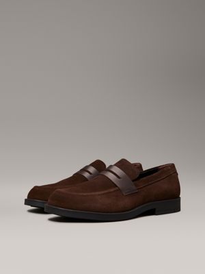 mole suede loafers for men calvin klein