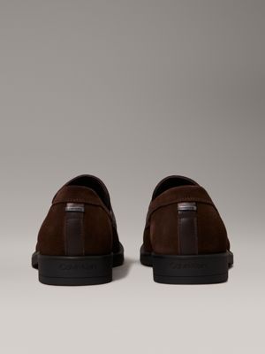 mole suede loafers for men calvin klein