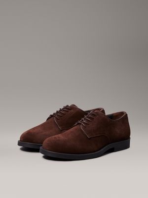 mole suede lace-up shoes for men calvin klein