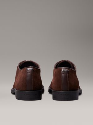 mole suede lace-up shoes for men calvin klein