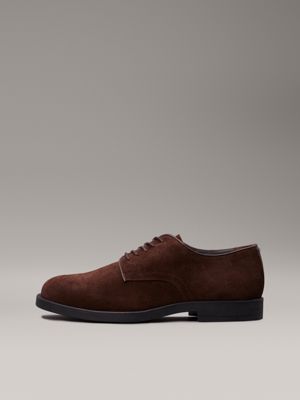 mole suede lace-up shoes for men calvin klein