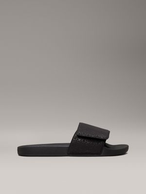 black logo sliders for men calvin klein