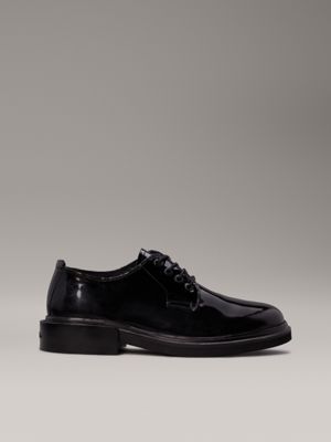 Calvin klein black patent shoes on sale