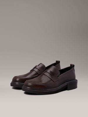 mole leather loafers for men calvin klein