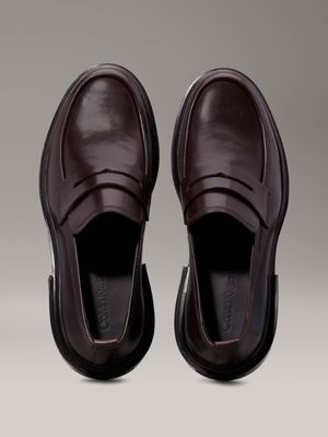 mole leather loafers for men calvin klein