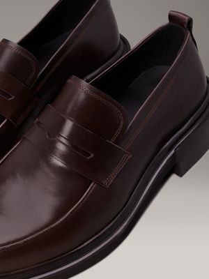 mole leather loafers for men calvin klein