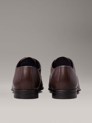 mole leather lace-up shoes for men calvin klein