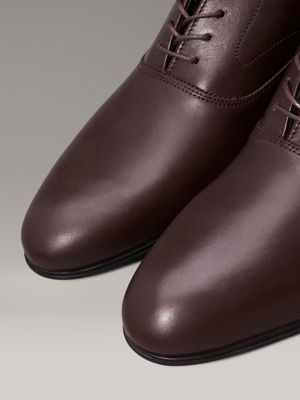 mole leather lace-up shoes for men calvin klein