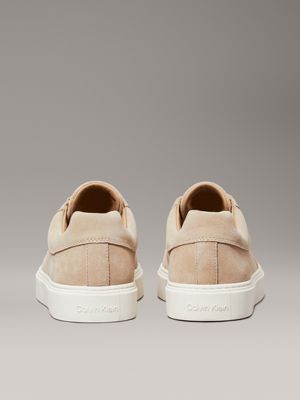 travertine suede trainers for men calvin klein