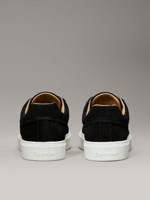 ck black suede trainers for men calvin klein