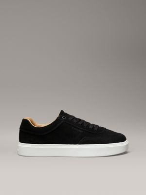 black suede trainers for men calvin klein