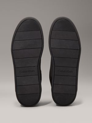 triple black trainers for men calvin klein