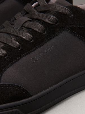 triple black trainers for men calvin klein