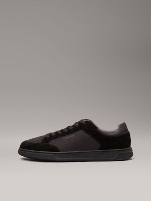 triple black trainers for men calvin klein