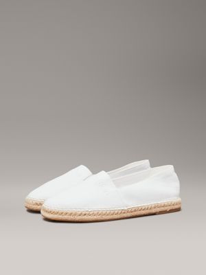white canvas espadrilles for men calvin klein