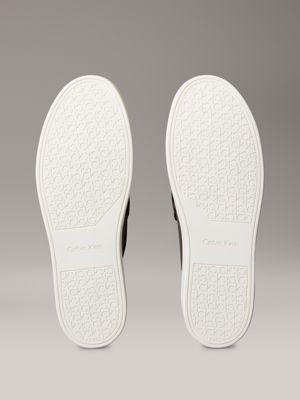 rocky brown leather hybrid loafers for men calvin klein