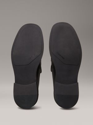 loafer in pelle intera ck black da uomini calvin klein