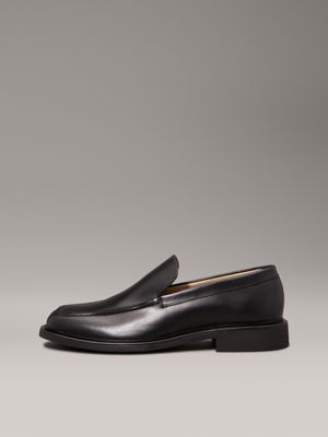 loafer in pelle intera ck black da uomini calvin klein