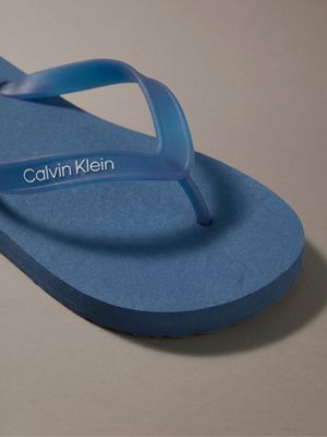 ck navy rico - logo flip flops for men calvin klein
