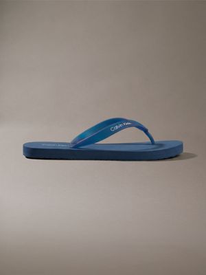 blue rico - logo flip flops for men calvin klein