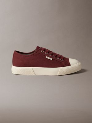 red ck leo - logo-sneakers aus canvas für herren - calvin klein